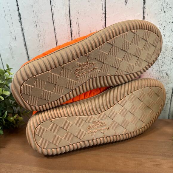 Dearfoams Men's Warm Up Bootie House Shoe Boot Slipper Size M (9/10) - Picture 7 of 8